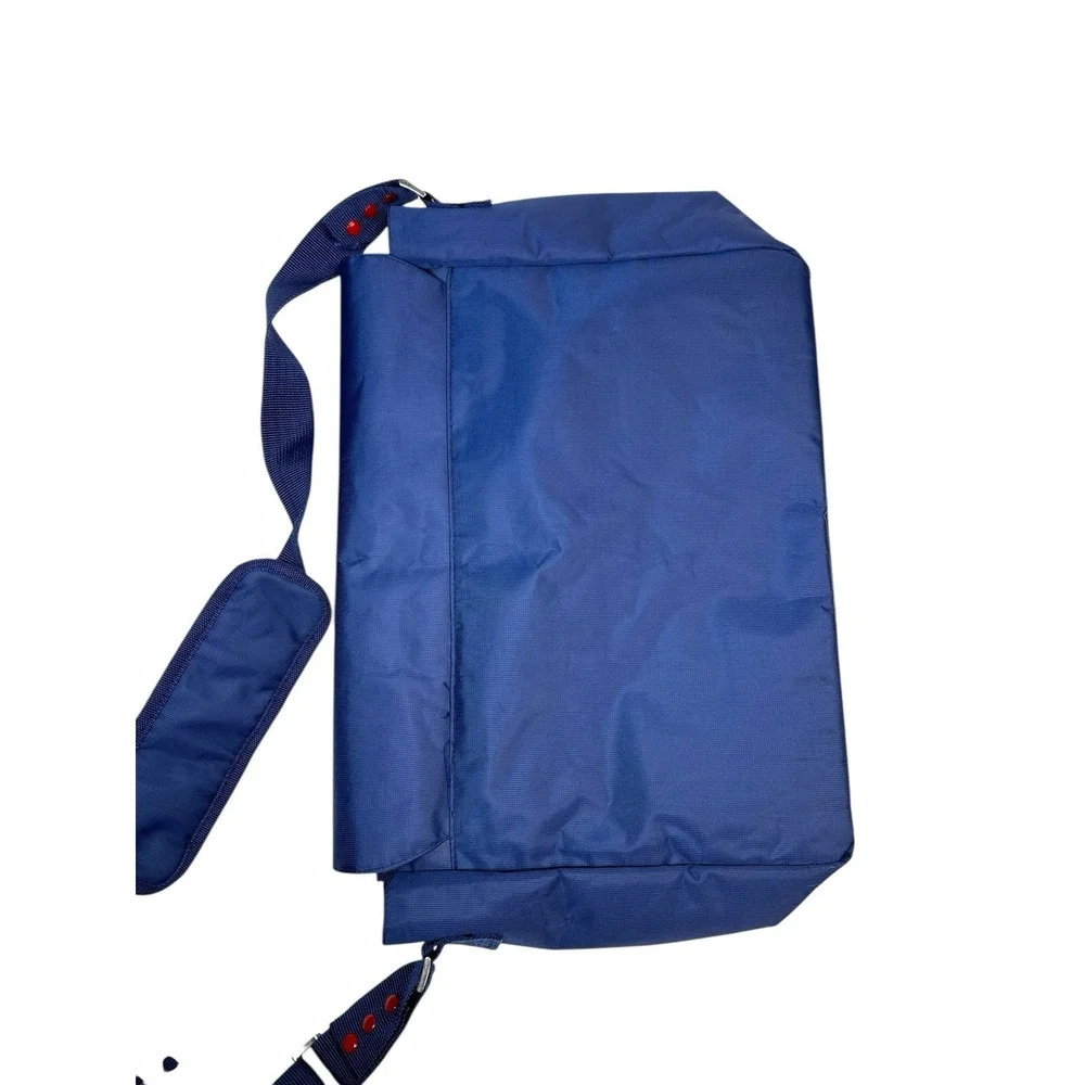 Men's Lacoste live‎ parfums messenger book cross body bag blue navy